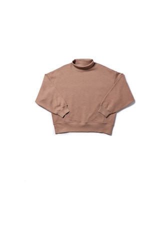 Colin's Colins Relax Fit Dik Yaka Düz Kadın Bej Sweatshirt Cl1076592 Q1.v1 Lbr Light Brown