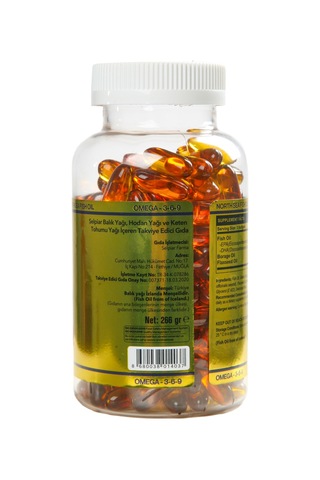 Selpiar Fish Oil Omega 3 6 9 Balık Yağı Hodan Keten Tohum 200