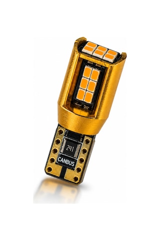 Wy5w T10 Amber Turuncu Led Sinyal Ve Park Ampulü Canbus Hatasız Ultra Parlak 1 Adet