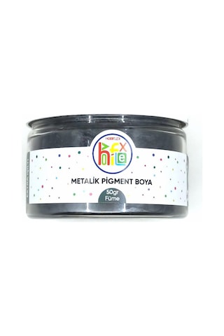 Epoksi Reçine Metalik Sedefli Pigment Toz Boya Füme Renk 50 G