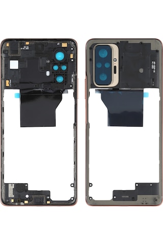 Xiaomi Redmi Note 10 Pro Max / Redmi Note 10 Pro / Redmi Note 10 Pro Hindistan İçin  Orta Çerçeve Çerçeve Plakası M2101k6p M2101k6g M2101k6ı Altın