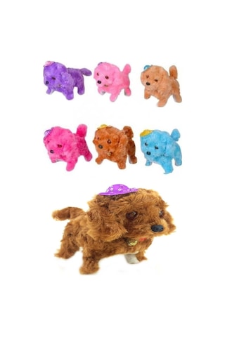 Hareket Eden Havlayan Sesli Pilli Pelüş Oyuncak Köpek