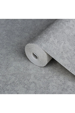 Adawall Muse Koleksiyonu- 25103-4 Açık Gri Dokulu Modern Duvar Kağıdı 1.06x15.6m, 16.5m²