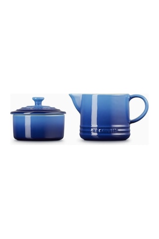 Le Creuset Seramik Sütlük Ve Şekerlik Seti Cezveler Mavi 3