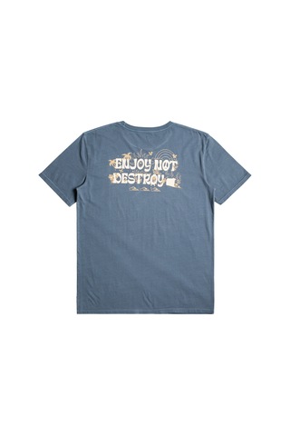 Quiksilver Enjoynotdestroy M Tees Lacivert Mavi
