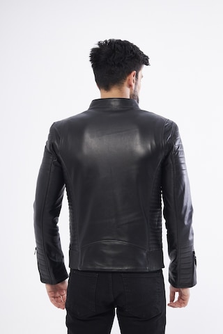 DERİNSS DER172 Hakiki Deri Erkek Siyah Mont Siyah