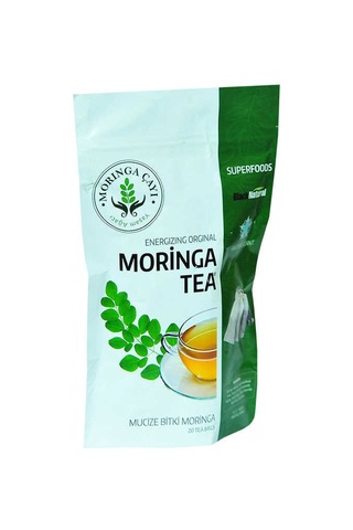 Black Natural Moringa Bitki Süzen Poşet Çay 20'li