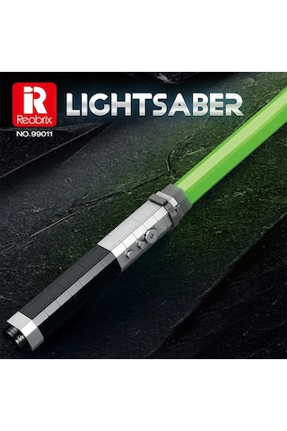 Reobrix 99011 Işın Kılıcı Yeşil Yaratıcı Yapı Blok Seti Building Blocks Lightsaber - 578 Parça