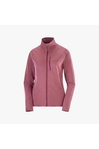 Salomon Essentıal Lıghtwarm Kadın Tam Fermuar Polar Nocturne Lc2647700 Pembe