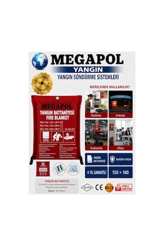 150x180 Yangın Battaniyesi, Yangın Söndürme Battaniyesi, Yangın Da Kurtarma Battaniyesi