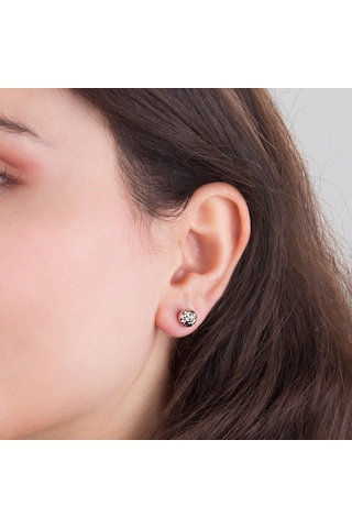 14 Ayar 7 Mm Altın Top Küpe 2,10 Gr-5983 96533294