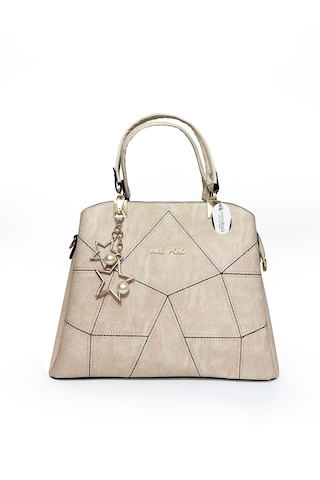 Westbag Kadın Butterfly El Ve Omuz Çantası Kol Çantası Charm Detaylı Bej