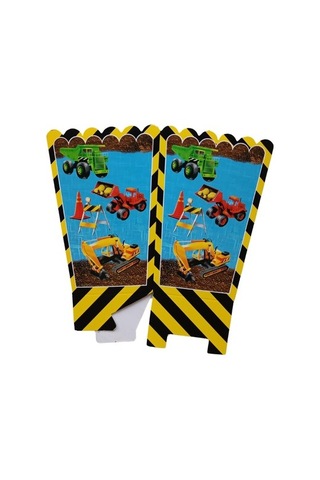 İnşaat Temalı Mısır Kutusu 8 Adet Tüm Yaşlar