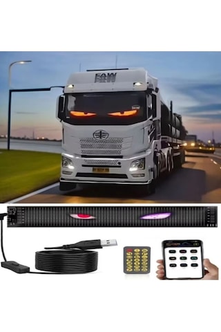 Kişiselleştirilebilir Matrix Car Led Ekran 60x12cm