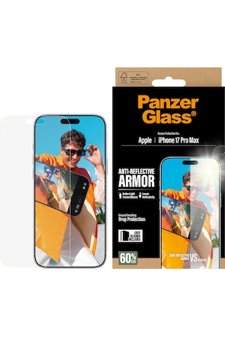 Panzerglass Anti-reflective Armor Apple Uyumlu iPhone 17 Pro Max Çerçeve Aparatlı Armor Ekran Koruyucu