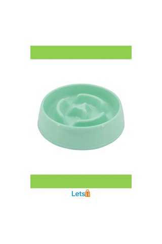 Mikopet Yavaş Mama Yeme Kabı 775 Ml. Plastik Tasarım Çok Renkli