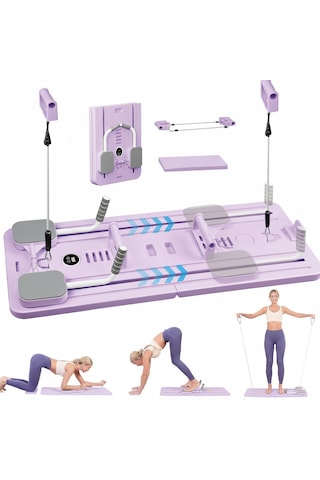 Çok Amaçlı Pilates Egzersiz Aleti, Pilates Reformer, Pilates Aleti Lila