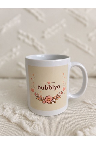 Dudu Bubu Figür Desenli Kupa Bardak Açık Beyaz