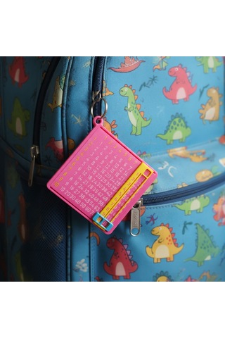 Mini Matematik Panosu Anahtarlık Eğitici Tasarım Pembe