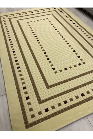 Saray Halı Vizyon 10477 A 200X300 Krem Kahve Vişne Çürüğü 6 M2 !
