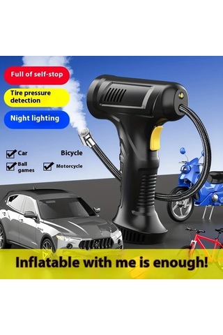 Xuweiwei Kablosuz Modeli Lastik Şişirme Taşınabilir Hava Kompresörü 150psı Dijital Basınç Ölçerli Araba Bisiklet Motosiklet Pompası