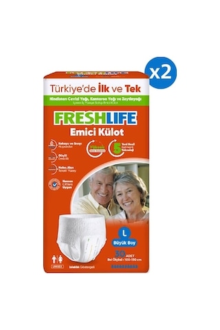 Freshlife 2'li Emici Külot Large 30x2 60 Adet L