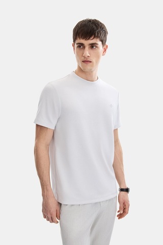 Backandbond Gri Regular Fit Bisiklet Yaka Basic Tişört