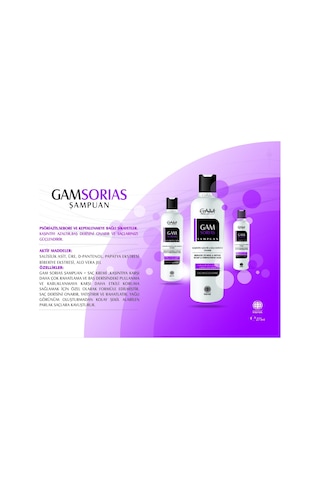 Gam Sorias Kuru ve Hassas Baş Derisi İçin Egzama Karşıtı Pantenol & Papatya Eki Şampuan 275 ML