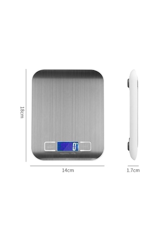 Primepickings Paslanmaz Çelik 10kg/1g Fırın Elektronik Terazisi, Küçük Mutfak Terazisi Diğer