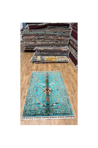 El Dokuma Afghan Halısı Mavi