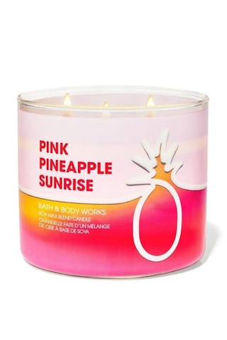 Pink Pineapple Sunrise Büyük Mum 411 G Beyaz Pink Pineapple Sunrise Büyük Mum 411 G Beyaz