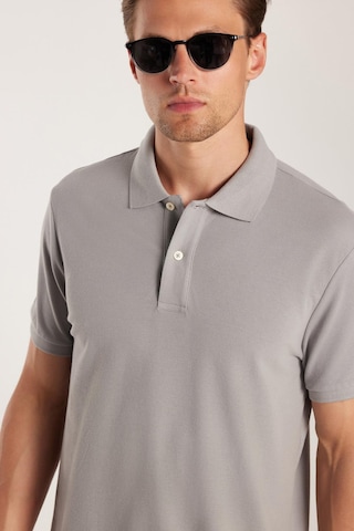 Tudors Erkek Slim Fit Dar Kesim %100 Pamuk Gri Polo Yaka Tişört-32790 Gri