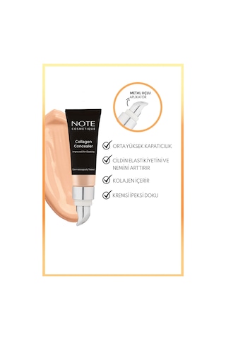 Note Cosmetique Collagen Concealer Spf 20 Kolajen Içerikli Göz Altı Kapatıcısı - 03 Orta Koyu