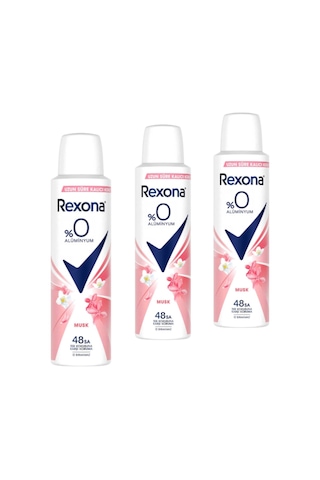 Rexona Musk 48 Saat Kadın Sprey Deodorant 3 x 150 ML
