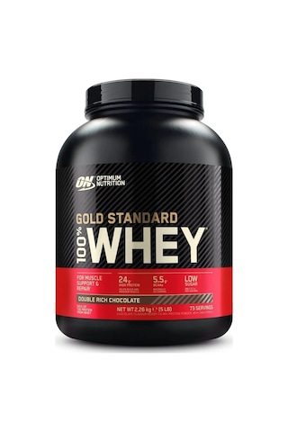 100% Whey Gold Standard Double Çikolata Aromalı 2.26kg 73 Servis Yüksek Protein Tozu Kas Gelişimi - 100% Whey Gold Standard Çikolata Aromalı Şase 31g 1 Servis çikolata