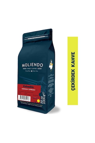 Moliendo Colombia Medellin Supremo Yöresel Çekirdek Kahve 1000 G
