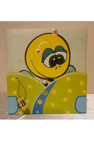 Cmf Kutulu Bebek Fotoğraf Resim Albümü 15x21 Cm 20'li + 10x15 Cm 60'lı Sarı