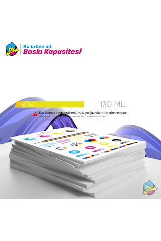 Hp Uyumlu Tonermax 738 498n7a 130 Ml Sarı Kartuş / Designjet T850 / T950