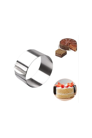 Narkalıp Yuvarlak Ayarlanabilir  Kek Kalıbı  Çap 16-30 CM  Derinlik 10 CM