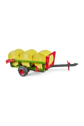 Bruder 3 Yuvarlak Saman Balyalı Nakliye Römorku Br02204