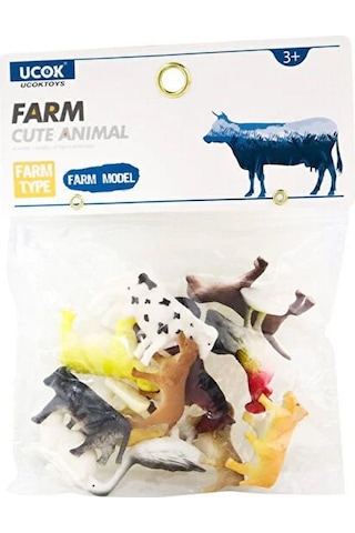 Minik Eller İçin Büyük Eğlence 12 Parça Yumuşak Ve Sevimli Çiftlik Hayvan Seti Hayvan