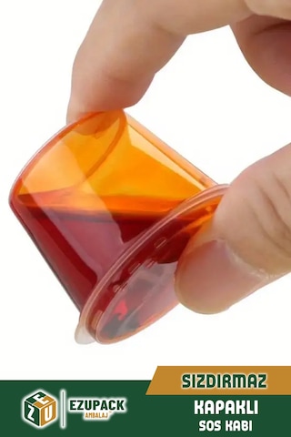 50 Adet Sızdırmaz 120 Ml Mini Saklama Kabı Sosluk Buzluk Kabı, Et Suyu, Kemik Suyu, Sos Kabı Mutfak Diğer