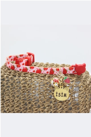 Caramelos Güvenlik Kilitli Kedi Tasması İsimli Kedi Tasması Clk-k