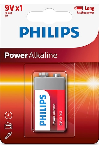 Ayt Philips 6lr61-p1b 9 Volt Power Alkalin Pil Tekli