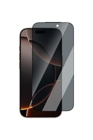 Apple Uyumlu iPhone 13 Pro Max Caseworld Applicator Serisi 2.5d Eyesafe Teknolojili 0.33mm Privacy Ekran Koruyucu