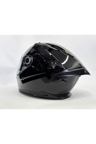 Mt Braker Sv Pure A11 Parlak Siyah İç Güneş Vizörlü Kask Siyah