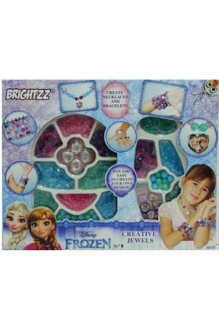 Frozen Büyük Boncuk Takı Seti Mavi