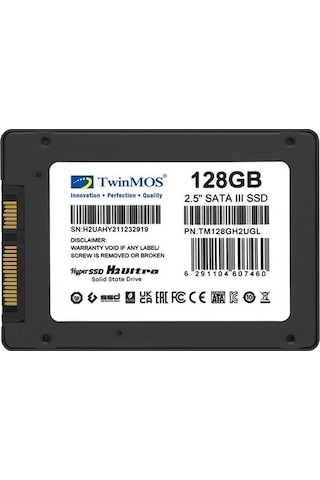 Twinmos Hyper 128gb 2.5'' Sata3 Ssd 580/550mb/s