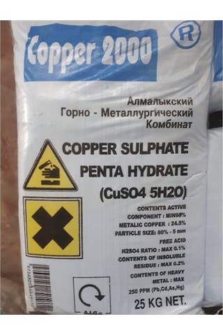 Göz Taşı 25.00 Kg Bakır Sülfat Pentahidrat
