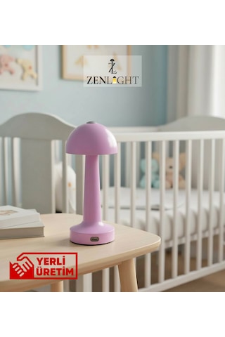 Zenlight Mantar Masa Lambası Pembe